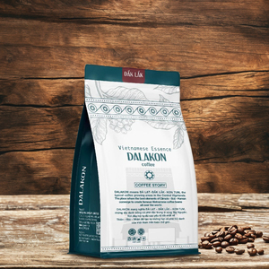 Café moulu torréfié vietnamien de haute qualité OEM ODM DALAKON 250g/sac en vrac 100% Robusta Caféiné Premium Fort et Noir - Product Image 5
