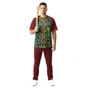 Último Modelo de Jersey de Béisbol Deportivo Transpirable Personalizado con Bajo MOQ, Impresión por Sublimación, Secado Rápido y Protección Anti-UV, Jersey de Softbol - Product Image 5