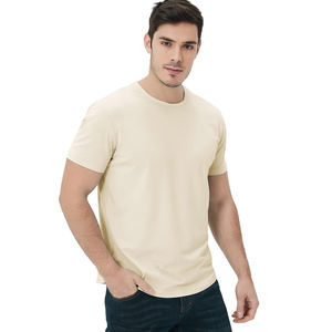 Camiseta al por mayor personalizada de alta calidad para hombre, lisa, 100% algodón, de peso pesado, extragrande, de lujo. - Product Image 5