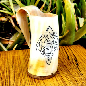 Copas de Cuerno Naturales Inspiradas en los Vikingos, Ecológicas, Pulimentadas, Hechas a Mano, para Beber, Regalo de Navidad, Jarras, Tazas, Cerveza, Vino, Sidra, Cerveza Alemana, Animales - Product Image 1