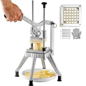 Affettatrice Professionale Kattex per Verdura e Frutta con Lama da 1/2 Pollice, Taglierina per Patatine Fritte e Affettatrice per Cipolle in Acciaio Inox - Product Image 1