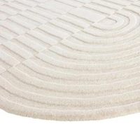 Tapis ovales faits main blanc pur à motif haut de gamme, antidérapants, adaptés aux animaux domestiques, à poils longs, pour salon, chambre, décoration intérieure, Nouvel An