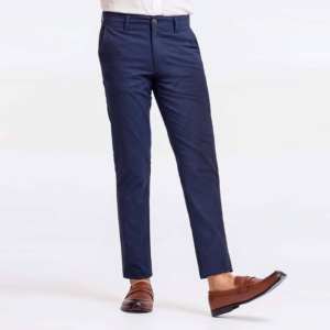 Pantalones Chinos Casuales de Invierno para Hombre, Diseño Moderno, Lavados, Ajustados, Transpirables, de Lona, para Oficina, Trabajo, Golf - Product Image 4