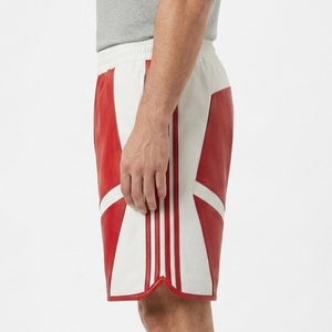 Wholesale Men's PU <b>Leather</b> Oversized Mid Waist Solid Pattern Hip Hop Style Loose Fit Elastic Breathable Eco-Friendly <b>Shorts</b> - Product Image 3