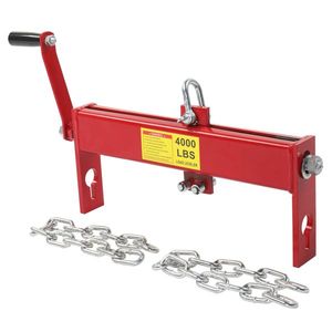2 Ton/4000lbs Heavy Duty Steel Electric Hoist Engine Load Leveler with 2 Chains Cherry Picker for Shop Crane - Product Image 5