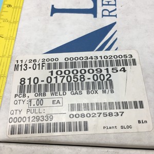 LAM 810-017058-002 PCB, Boîtier de soudage Orb Weld Gas - Équipement et pièces semi-conductrices d'occasion fiables à l'échelle mondiale - Product Image 3