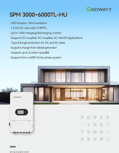 Growatt 3-6kW อินเวอร์เตอร์พลังงานแสงอาทิตย์ไฮบริด2 MPPT เฟสเดียวแรงดันไฟฟ้าต่ำ3000-6000TL-HU รองรับเครื่องกำเนิดไฟฟ้าดีเซลและก๊าซ - Product Image 6
