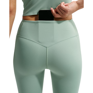 Pantalon de yoga décontracté taille haute vert sauge pour femme, extensible, léger, avec poches, idéal pour la gym, le fitness, la course et l'entraînement, anti-humidité - Product Image 3