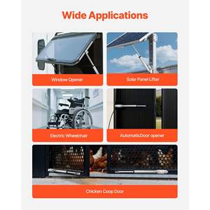 Actionneur linéaire haute vitesse de 8 pouces, 12 V, protection IP54, capacité de 225 lb/1000 N, pour bureau relevable, fauteuils inclinables, ouvre-portes et fenêtres - Product Image 6