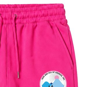 Pantalon de jogging en molleton rose vif avec patch brodé Jack & Jill, taille élastiquée avec cordon de serrage et poches latérales - Product Image 4