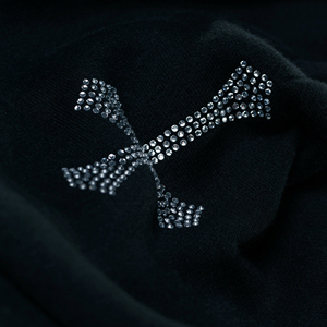 Sweat à capuche personnalisable avec strass, style streetwear, coton d'hiver, surdimensionné, pour homme - Product Image 4
