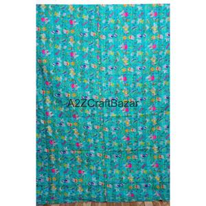 Juego de Edredón Reversible de Algodón Orgánico con Patrón Kantha Hecho a Mano, Transpirable para Todas las Estaciones, Ecológico, Diseño Vintage, para Hogar y Hotel - Product Image 6