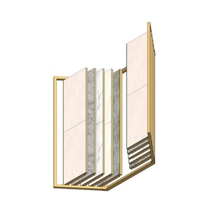 Estante Deslizante Art Deco Asiático para Ropa con Fácil Montaje para Escritorio - Product Image 3