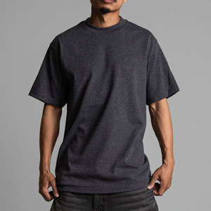 เสื้อยืดพรีเมียมขายส่ง 255GSM 7.5oz หนักพิเศษ ผ้าฝ้าย 100% ทรงหลวม คอกลม แขนสั้น ระบายอากาศได้ดี สไตล์ลำลอง สตรีทแวร์ แบบเรียบ - Product Image 5