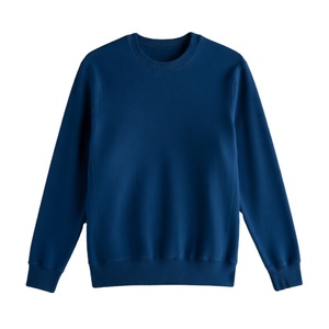 Ensemble de survêtement en coton personnalisé avec sweat-shirt à col rond et short uni, logo brodé, sweat-shirt à col rond pour homme - Product Image 1