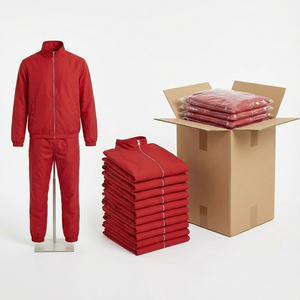 Men Windbreaker Tracksuit Full Zip Sports Jacket and Jogger Pants Athletic Wear Wholesale - Product Image 6