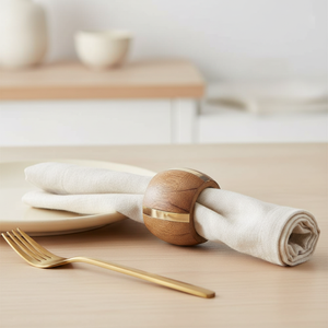 Handcrafted Wooden Napkin Rings Set <b>Rustic</b> Natural <b>Wood</b> Napkin Holders for <b>Dining</b> <b>Table</b> Decor Wedding Party Hotel Use Premium - Product Image 2