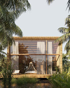 Casa Modular Agro Pod de Alta Calidad, Bungalow Industrial Moderno de 42 m², Invernaderos Prefabricados de Bambú 40HC, Garantía de 5 Años - Product Image 1