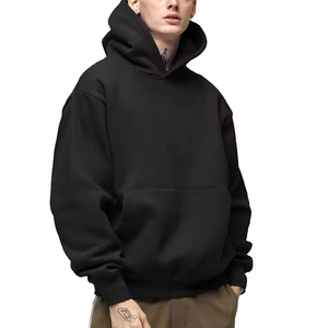 Sweat à capuche décontracté pour homme en polaire, mélange polyester/coton, respirant et à séchage rapide, vêtements d'hiver - Product Image 1