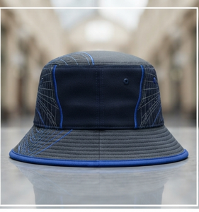 Sombrero de Pescador Personalizado con Sublimación, de Algodón y Lino, con Borde Azul, Unisex, para Adultos, Talla 50-52cm, Opción de Logotipo Personalizado, para las Cuatro Estaciones - Product Image 2