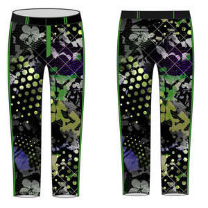 Maillot de volley-ball sublimé Team Roman à col en V, imprimé camouflage vert et noir, anti-humidité, respirant, en polyester, pour adulte, devant - Product Image 3