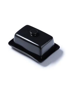 Elegante Mantequillera Mate con Tapa Cuadrada Abombada, Perilla de Fácil Agarre, Bandeja Profunda para Servir, Moderno Contenedor de Mantequilla para Encimera de Cocina - Product Image 3