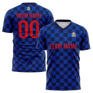 เสื้อฟุตบอลแบบซับลิเมชั่นสั่งทำพิเศษ คอวี แขนสั้น พิมพ์ลาย ระบายเหงื่อได้ดี สำหรับผู้ใหญ่ทุกเพศ เหมาะสำหรับทีม - Product Image 3