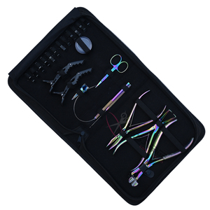 Premium Rainbow Hair Extension Technician Toolkit with 7 Inch Flat Bead Crimper Tape In <b>Tool</b> Removal <b>Tool</b> & Beads <b>Storage</b> <b>Box</b> - Product Image 1