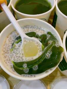 [MEJOR VENDIDO] |   Polvo de gelatina de hierba verde para preparar postres instantáneos, aditivo para té con leche, bebida, directo de Vietnam - Product Image 2