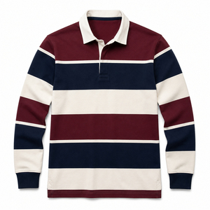 เสื้อโปโลรักบี้ชาย บริการ OEM ผลิตจากโรงงานโดยตรง ปรับราคาได้ ดีไซน์โดดเด่น ผู้ผลิตชั้นนำ เสื้อโปโลรักบี้ชาย - Product Image 1
