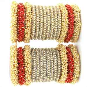 Ensemble de bracelets de mariage en rubis rouge foncé, design tendance, bijoux traditionnels islamiques pour femmes - Product Image 6