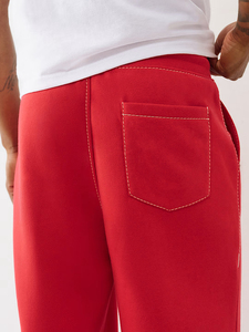 Pantalones Jogger de Algodón de Color Liso, Ligeros y Transpirables, de Talla Grande, de Pierna Recta, Holgados, con Puños y Tiro Medio, Ideales para Primavera-Verano - Product Image 5