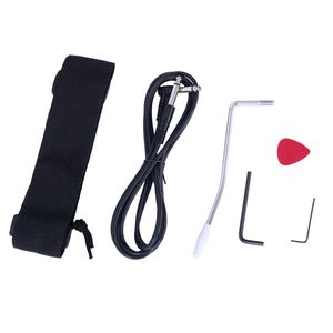 Bolsa de Viaje para Guitarra Eléctrica Pintada con Diseño de Atardecer, con Pastillas HSH, Cable Paddle Rocker, Llave y Correa - Product Image 3