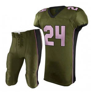 Uniforme de Fútbol Americano para Hombre, Diseño Único, Color Verde Sólido, Ligero, Antibacteriano, Precio Económico - Product Image 1