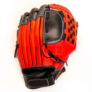 Red and Black <b>Baseball</b> <b>Glove</b> Right-Handed Durable Standard Style for Training - Product Image 6