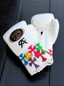 Gants de boxe No Boxing No Life, nouveau design, type à lacets, pour entraînement et sparring, toutes tailles - Product Image 1
