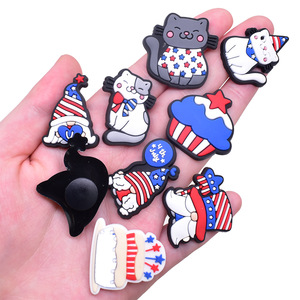 Emballage cadeau MAGA, style USA, sac de rangement pour cartes, support d'emballage en PVC souple, décoration de chaussures sabots 3D en caoutchouc, breloques pour chaussures - Product Image 4