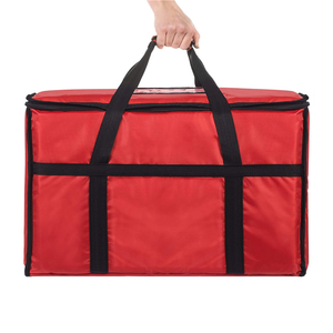 Sac isotherme réutilisable pour courses, livraison de repas, pique-nique, grand format, rouge, promotionnel, pour emballage de bière, sac isotherme pour le shopping - Product Image 3