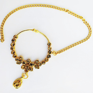 Ethnic Gold Plated <b>Crystal</b> Kundan Necklace Earrings Bracelet <b>Set</b> Women's Wedding Jewelry Fashion Alloy Jewelry <b>Sets</b> - Product Image 3