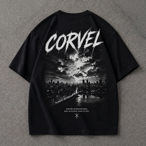 T-shirt d'été pour homme en coton 100% - Imprimé graphique DTG, typographie brossée, style streetwear décontracté et oversize - Product Image 2