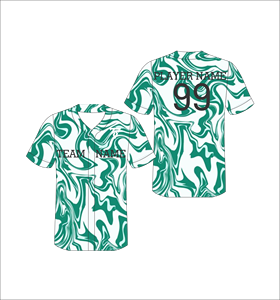 เสื้อเบสบอลแบบกำหนดเอง พิมพ์ลายพราง คอวี แขนสั้น ระบายอากาศได้ดี โพลีเอสเตอร์ สำหรับผู้ใหญ่ ทุกเพศ ทุกฤดู - Product Image 1
