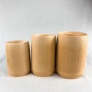 Bols en bambou écologiques vietnamiens modernes, vaisselle en bois naturel poli, taille personnalisée pour le riz, la soupe, la salade, service de cuisine - Product Image 5