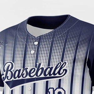 Nouveauté - Meilleure vente - Maillot de baseball pour homme adulte - 100% polyester - Respirant - Séchage rapide - Nom d'équipe personnalisé - Prix bas - Vente en gros - Product Image 2