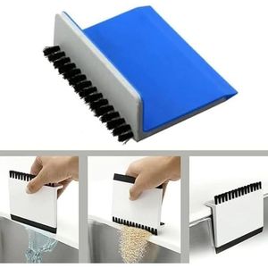 2 Pezzi Spazzola Lavasciuga Nera per Lavello da Cucina, Spazzola per Pulizia Bancone, Spazzola per Verdure, Accessori Utensili da Cucina per la Casa - Product Image 4