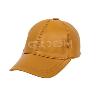 Gorra de Béisbol de Cuero Premium con Costuras Resistentes - Product Image 1