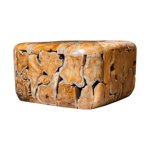 Mesa de Centro de Madera Rústica Hecha a Mano de Lujo ARTERRA, Diseño de Raíz de Teca Natural, Mueble Moderno para Sala de Estar, No Plegable - Product Image 6