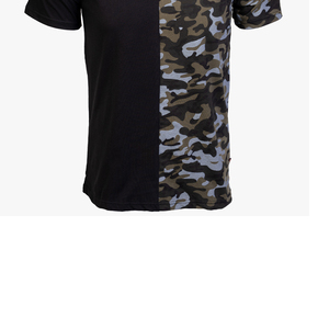 T-shirt unisexe camouflage streetwear en coton, col rond, coupe ample, manches courtes, décontracté, pour l'été - Product Image 4