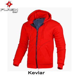 เสื้อฮู้ดมอเตอร์ไซค์อะรามิดคุณภาพดีที่สุด พร้อมกระเป๋า ป้องกันได้อย่างสมบูรณ์แบบ เหมาะสำหรับขี่มอเตอร์ไซค์ในฤดูหนาว สวมใส่สบายๆ - Product Image 5