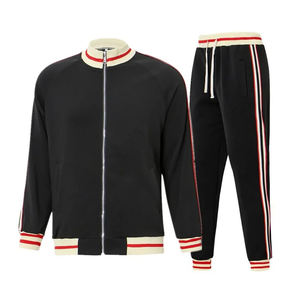 Ensemble sweat à capuche et pantalon de survêtement unisexe multicolore en coton épais pour homme, style mode - Product Image 2