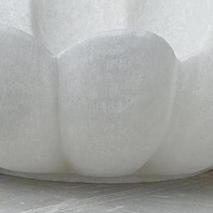 Lavabo de Lujo de Mármol Blanco con Diseño de Flor de Loto, Hecho a Mano, para Baño, Lavabo Decorativo Moderno para Encimera - Product Image 5